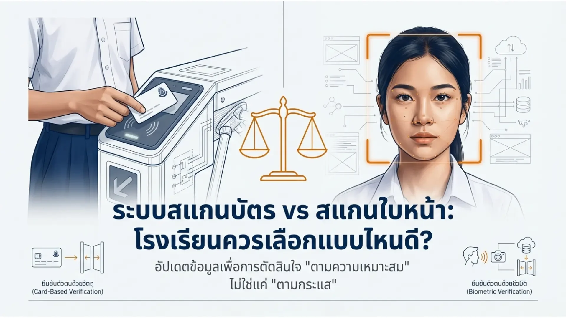 ระบบสแกนบัตร vs สแกนใบหน้า: โรงเรียนควรเลือกแบบไหนดี?