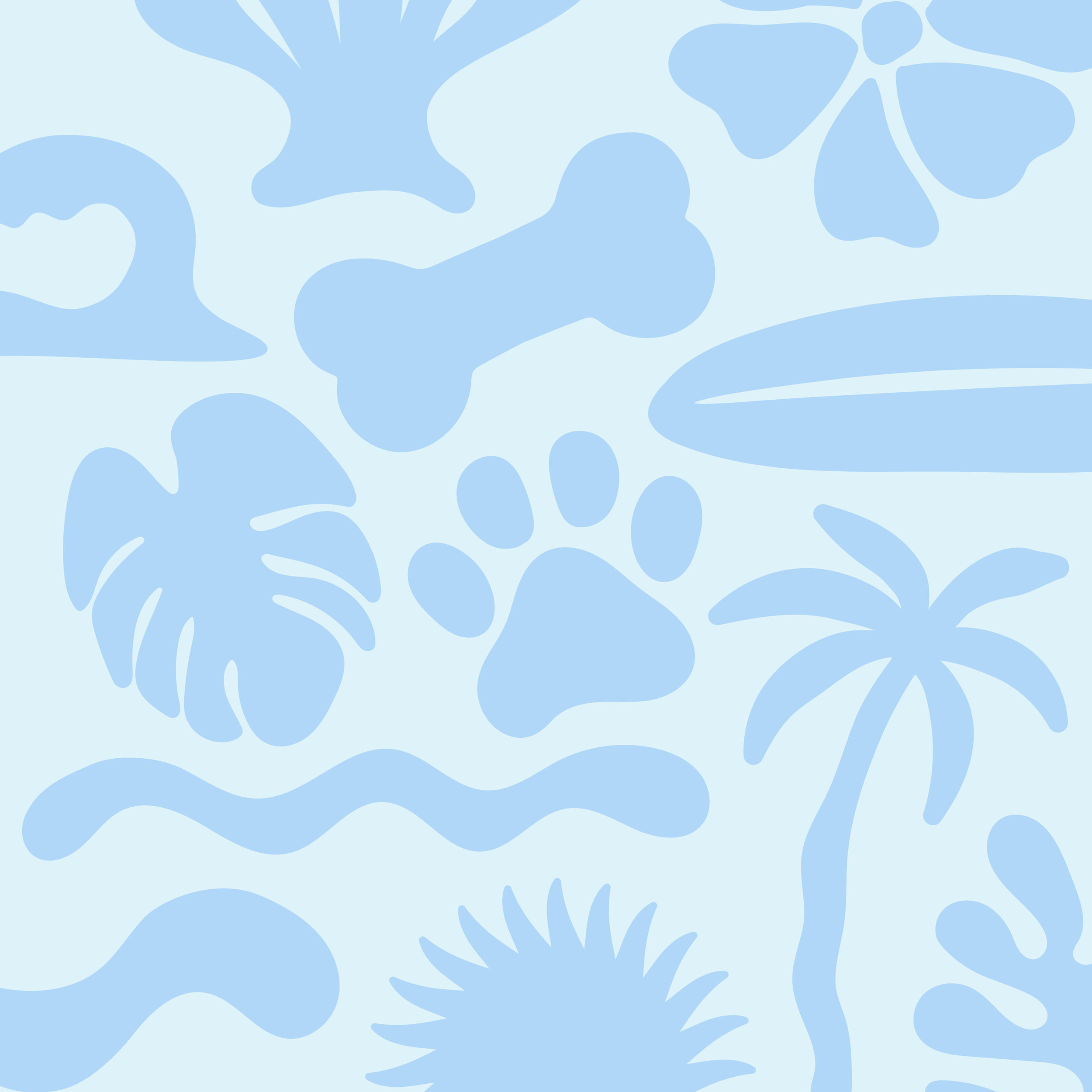 Abstract beachy shape pattern