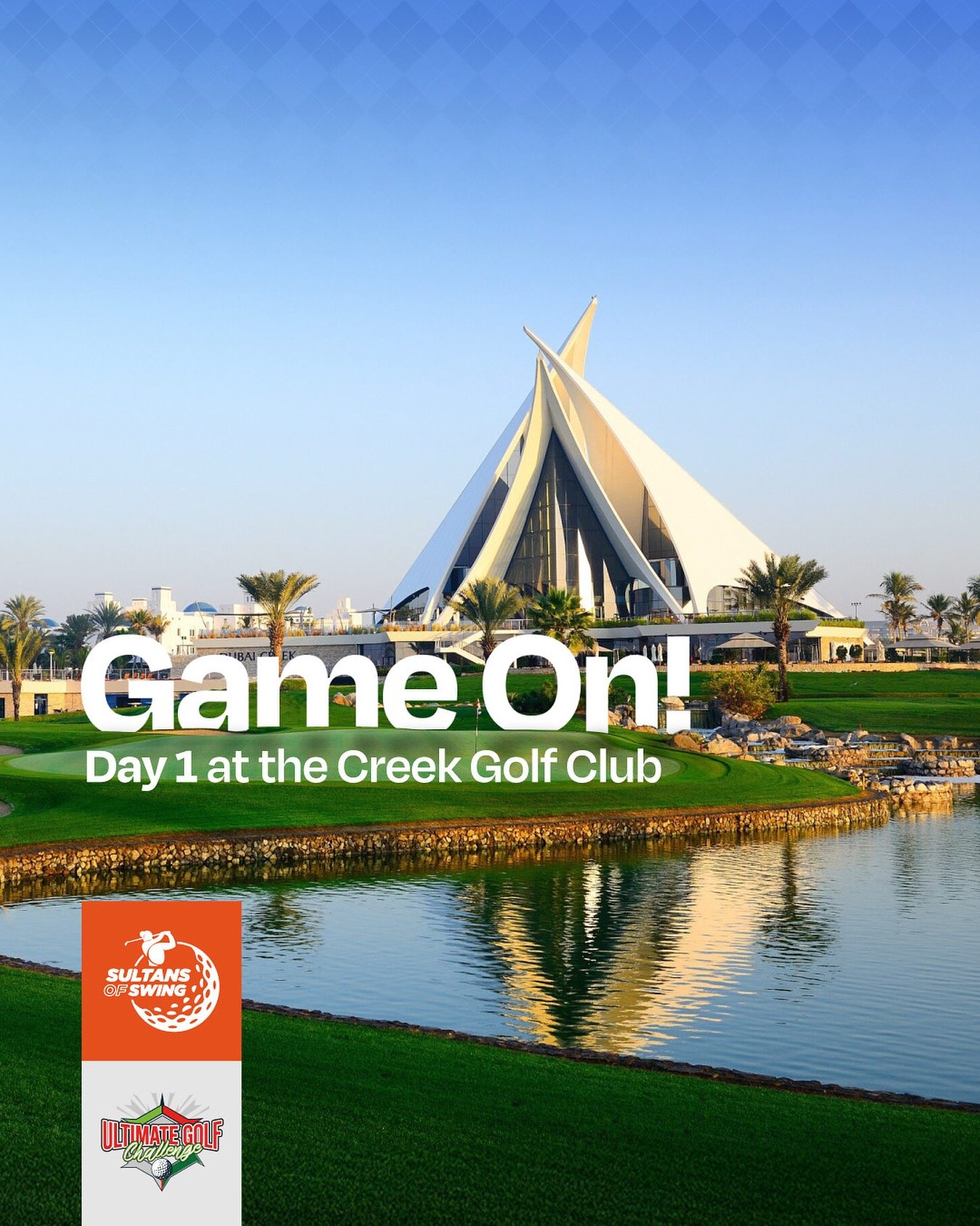 DAY 1 IS HERE! ⛳️ The Sultans are here to dominate! Catch us at the Creek Golf Club! Stay tuned on our stories for more live updates and team plays 👍🏻 #GameDay #UGC #Golf #UGCSeason2 #CreekGolf #Tournament