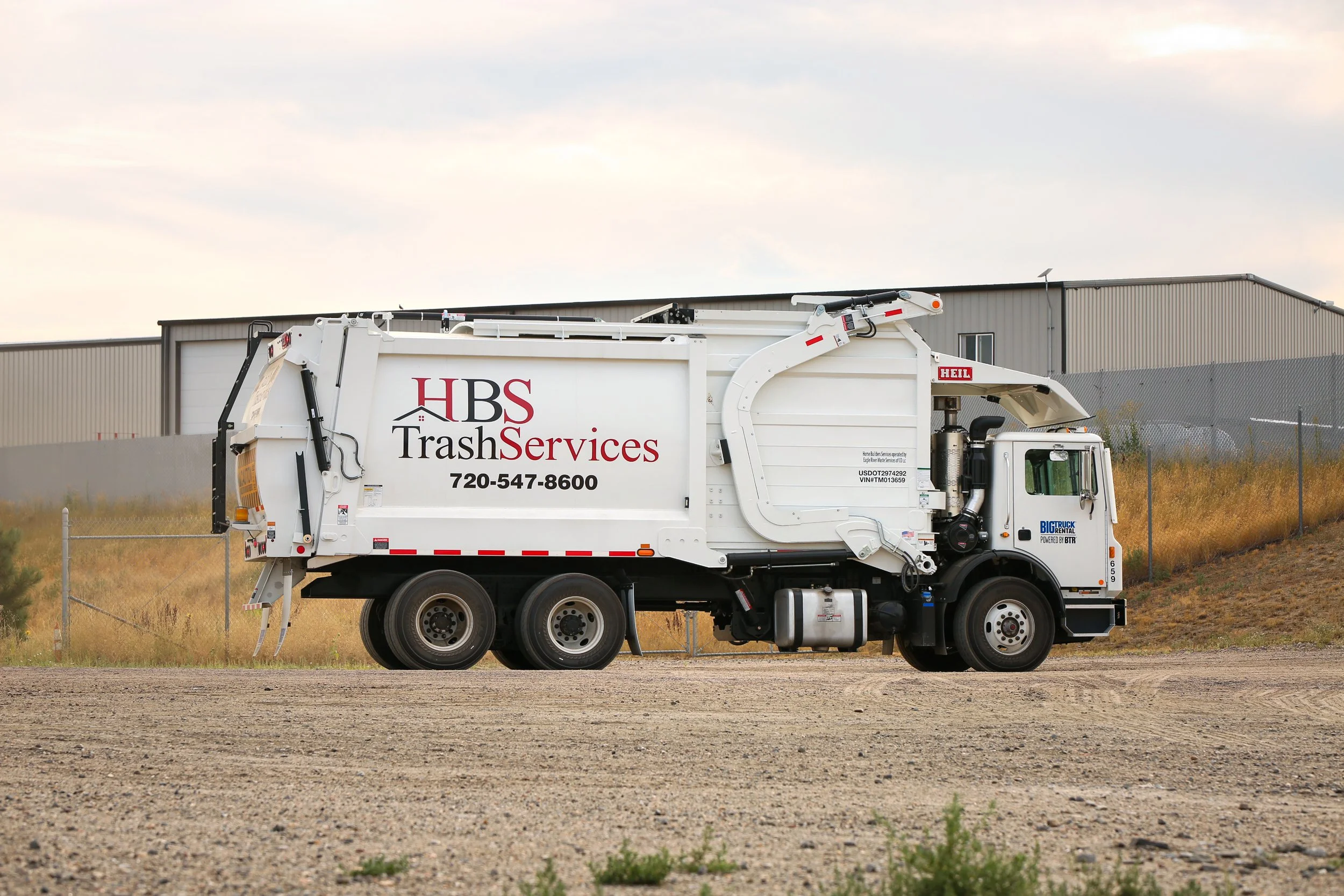 HBS Trash Services truck