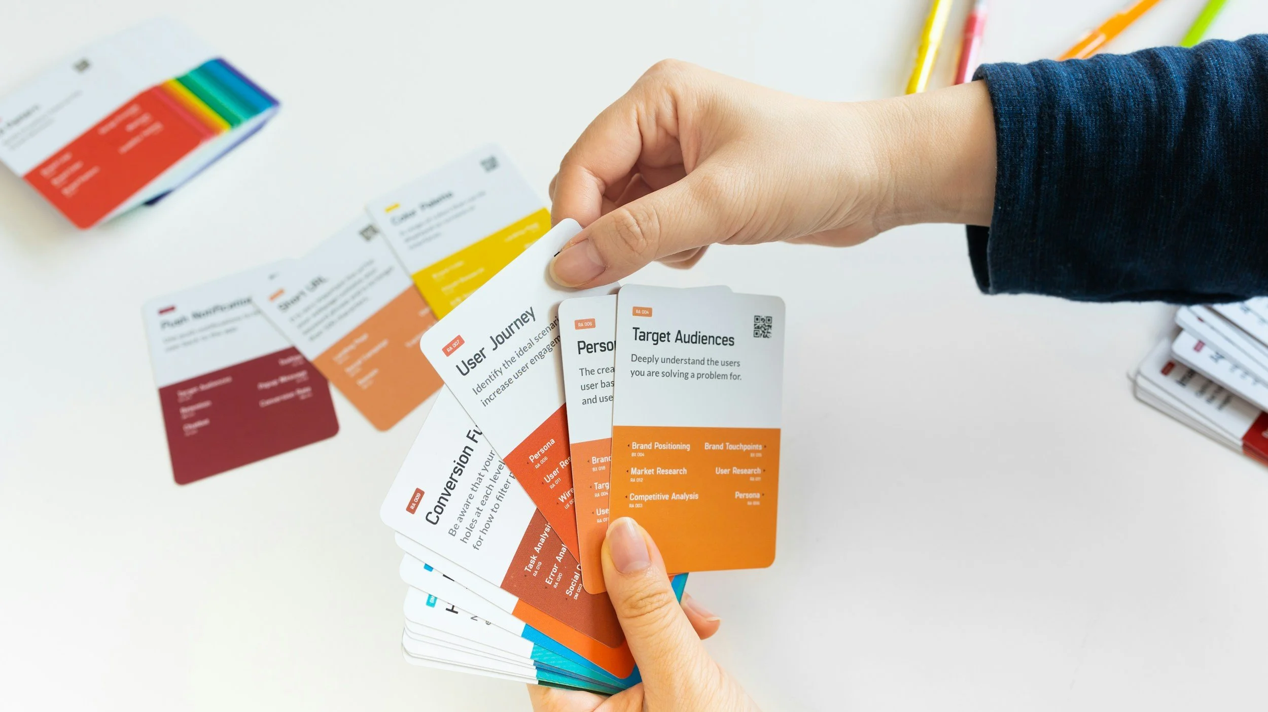 Cards showing different UX Research techniques