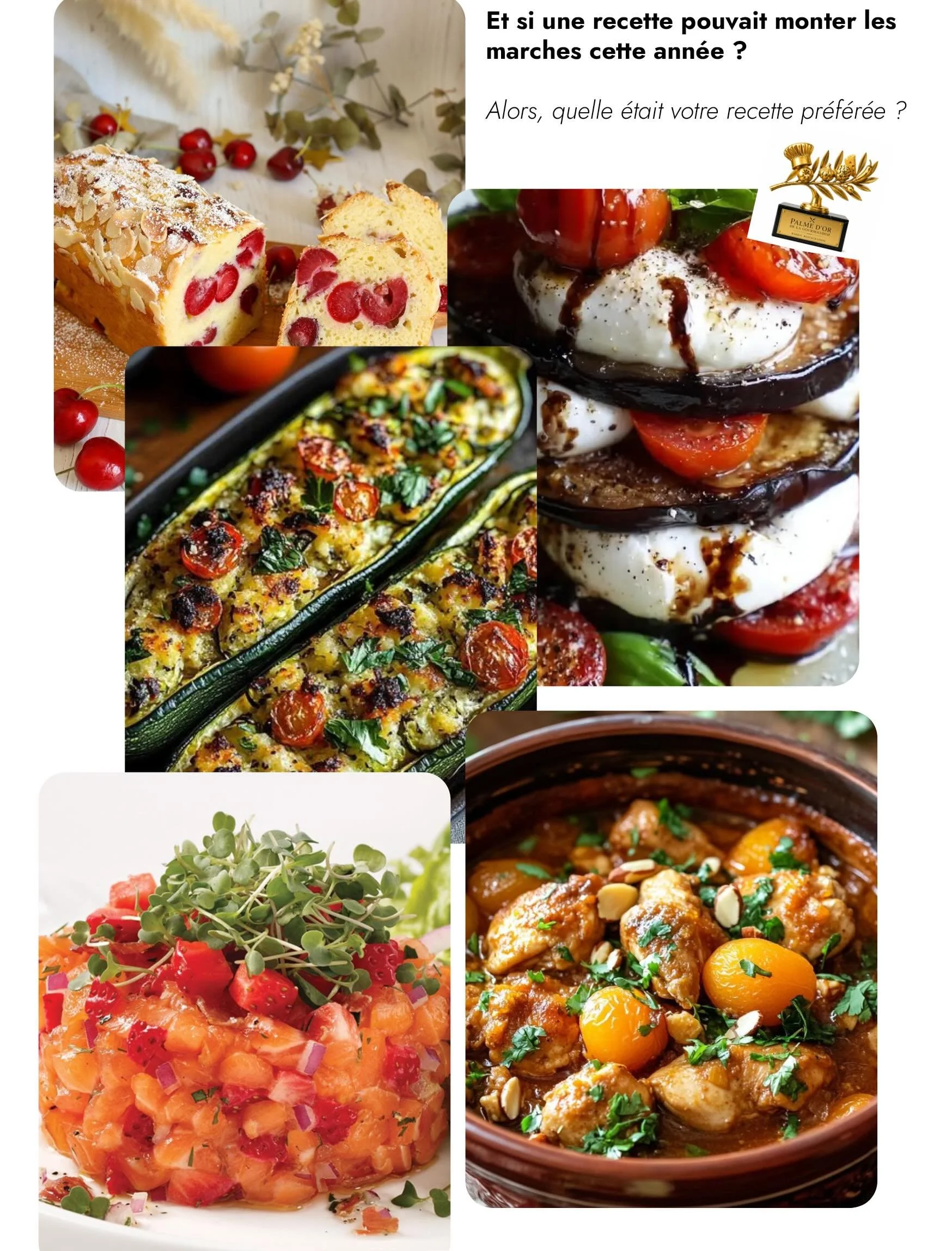 Et si une recette pouvait monter les marches cette ann&eacute;e ? 
Alors dites-nous👇
🏆 Quelle recette avez-vous pr&eacute;f&eacute;r&eacute;e ? #basilicrestauration #palmedor