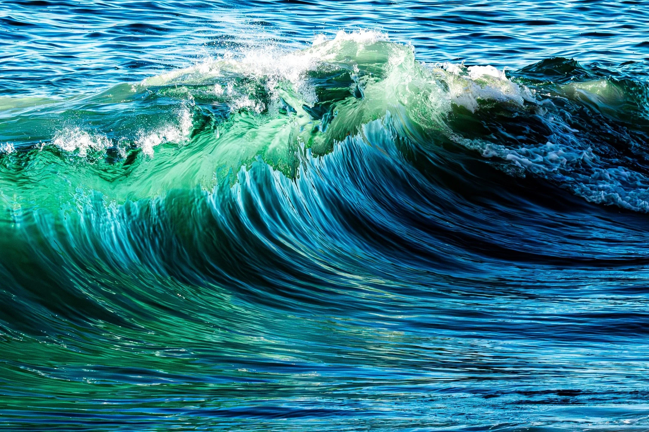 Even the ocean breaks and rebuilds itself over and over again.

It rises, crashes, dissolves, and then returns softer, clear, and whole.
We are allowed to do the same.

In psychology, this is called regulation.
Blue brings safety to the nervous syste