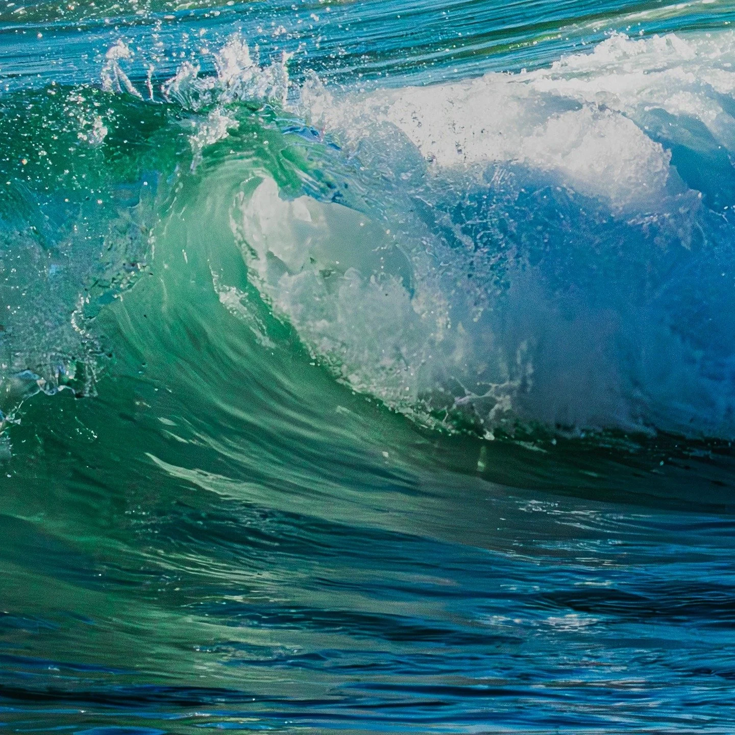 Life comes in waves, some small, some gigantic. But look at how pretty each wave is! Each one, whether terrifying or small has beautiful sparks and edges that are our little positives in our life. Like being able to see, hear, talk, walk, smile, and 