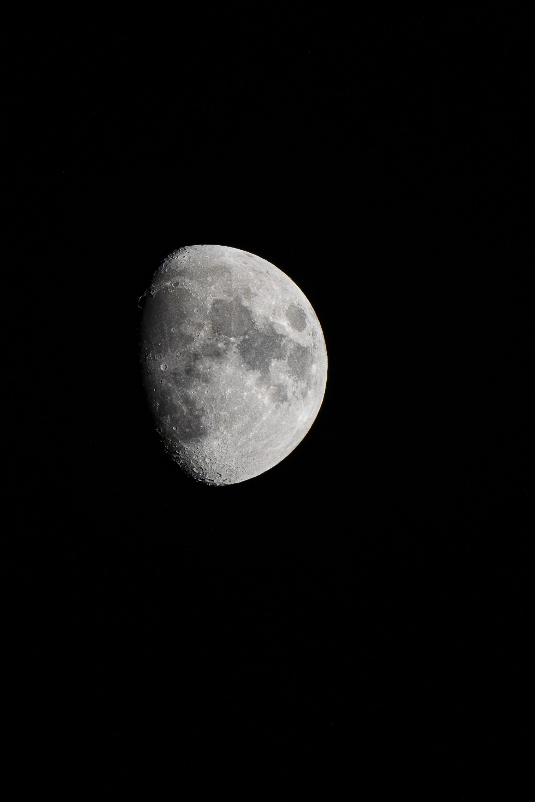The moon may look smooth from far away. How many craters can you find when you give yourself time to really study it?