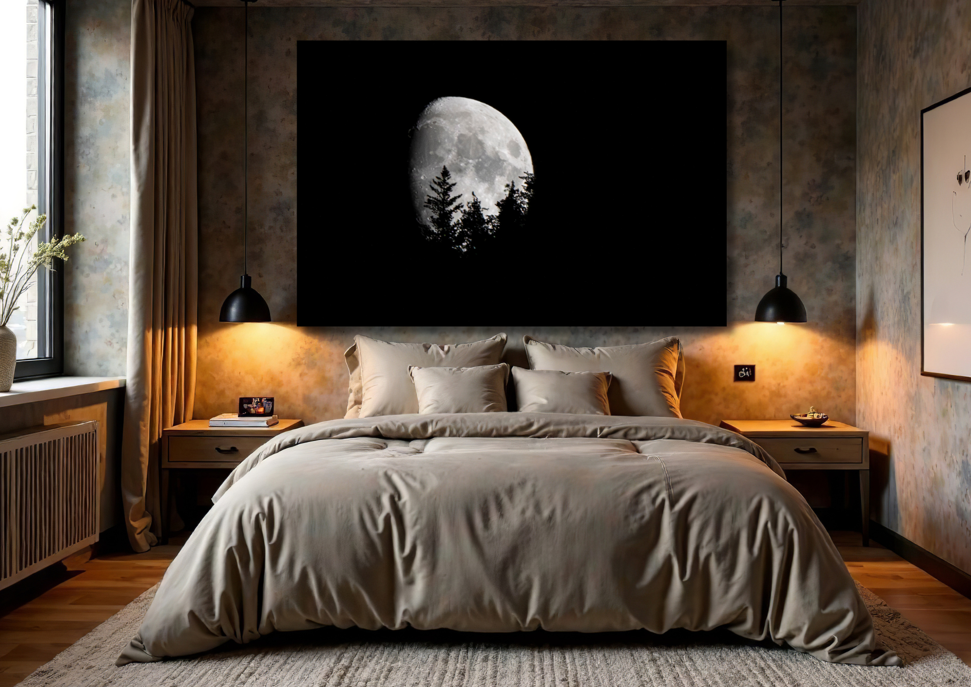 Southern California moon photography capturing the quiet beauty of the night sky.