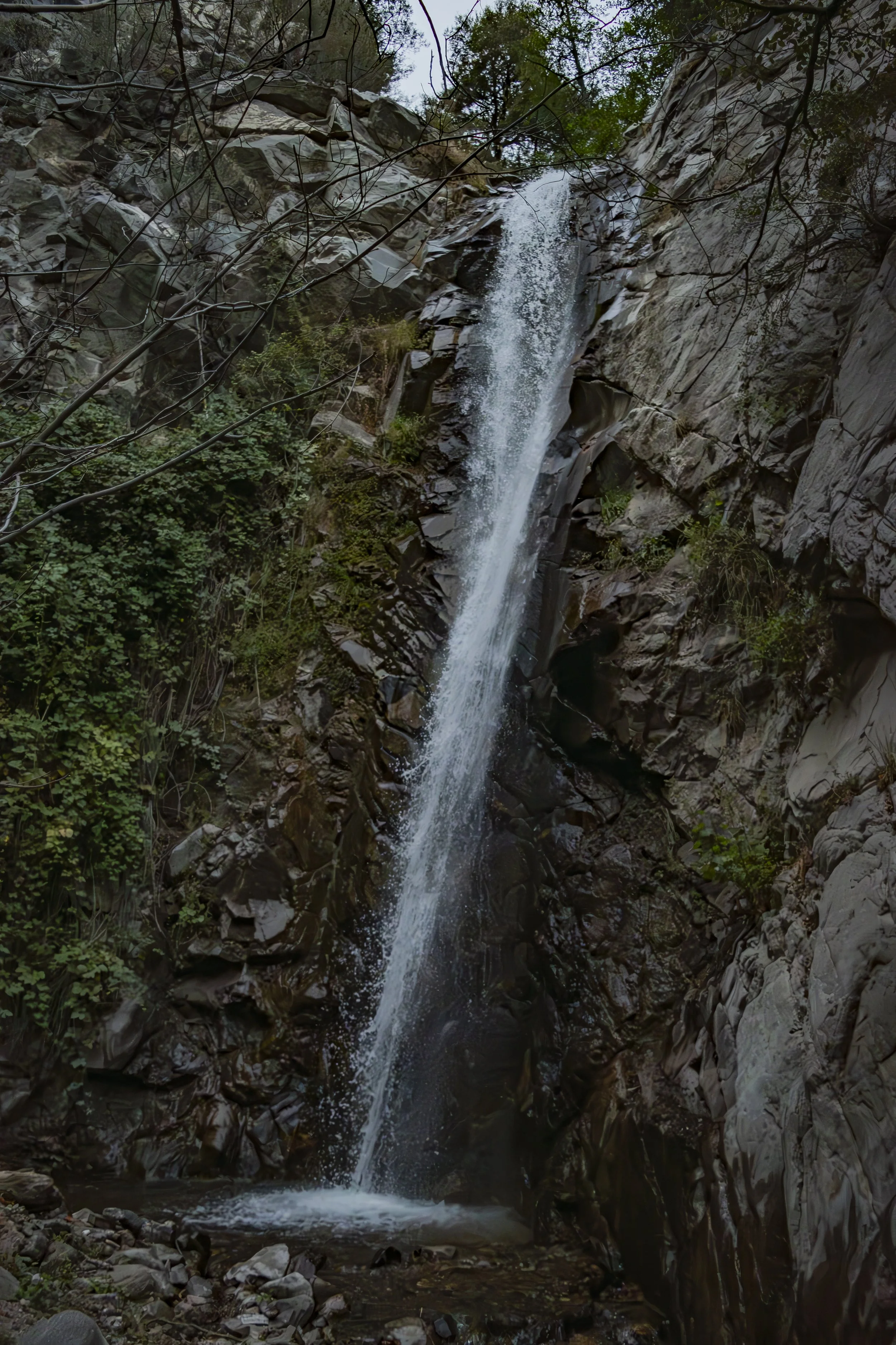 Take one slow breath. What do you think the waterfall sounds like?