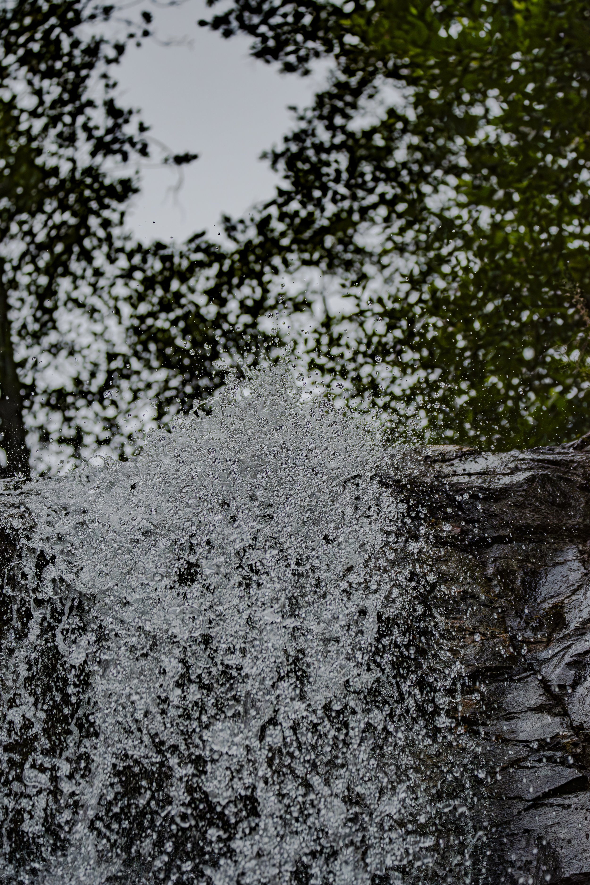 Take one slow breath. Follow the water with your eyes.