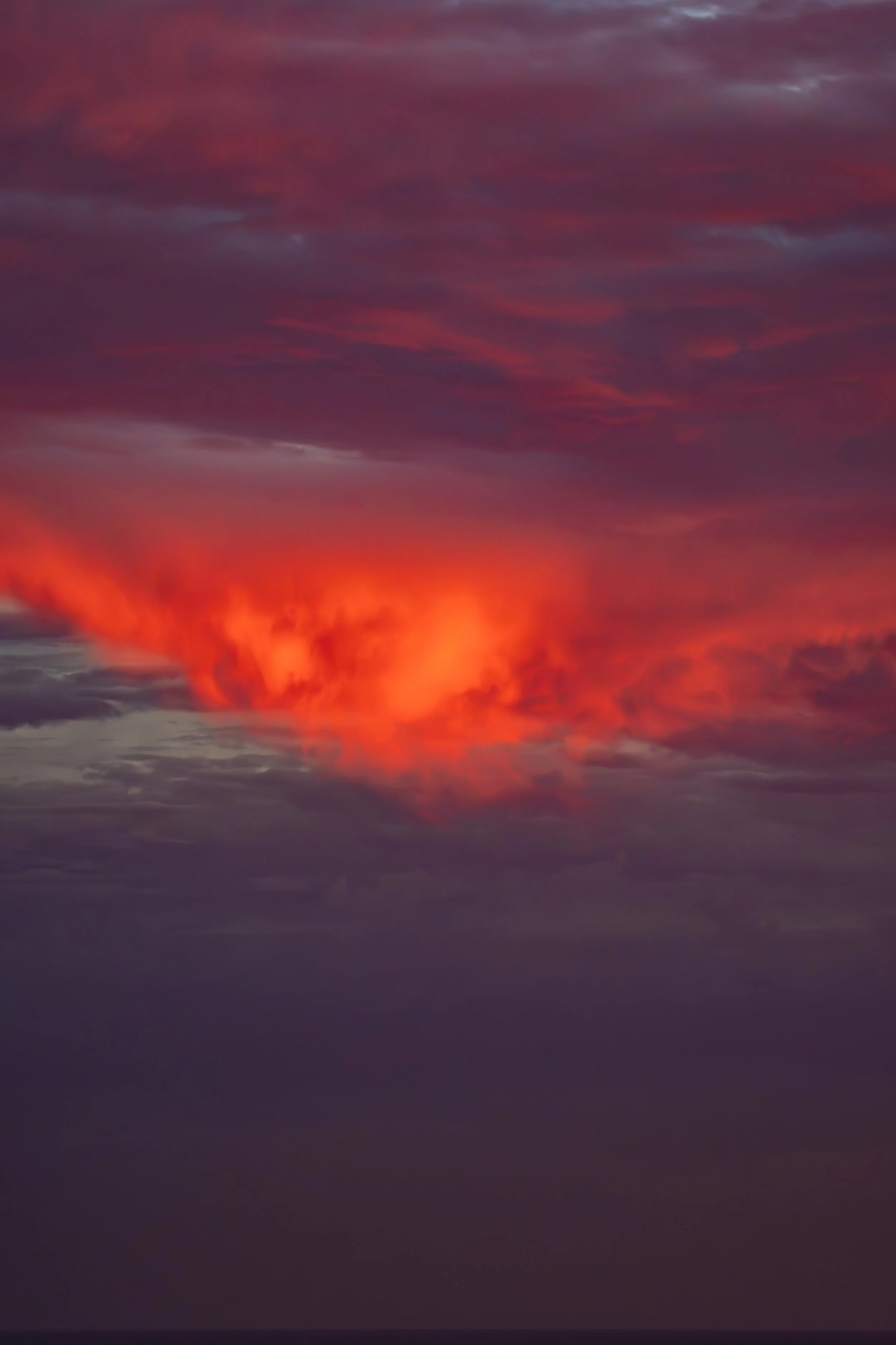 Look! The clouds look like they're glowing!