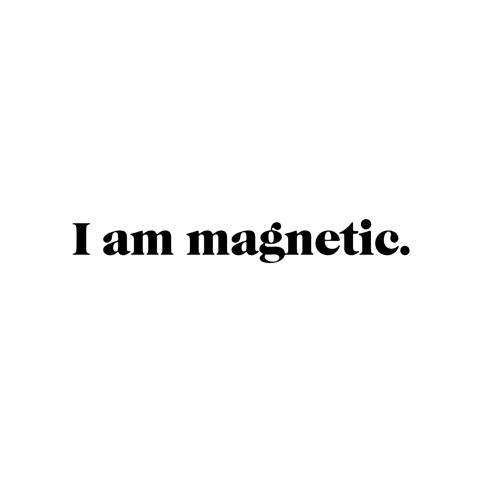 "I AM" Mirror Decal: