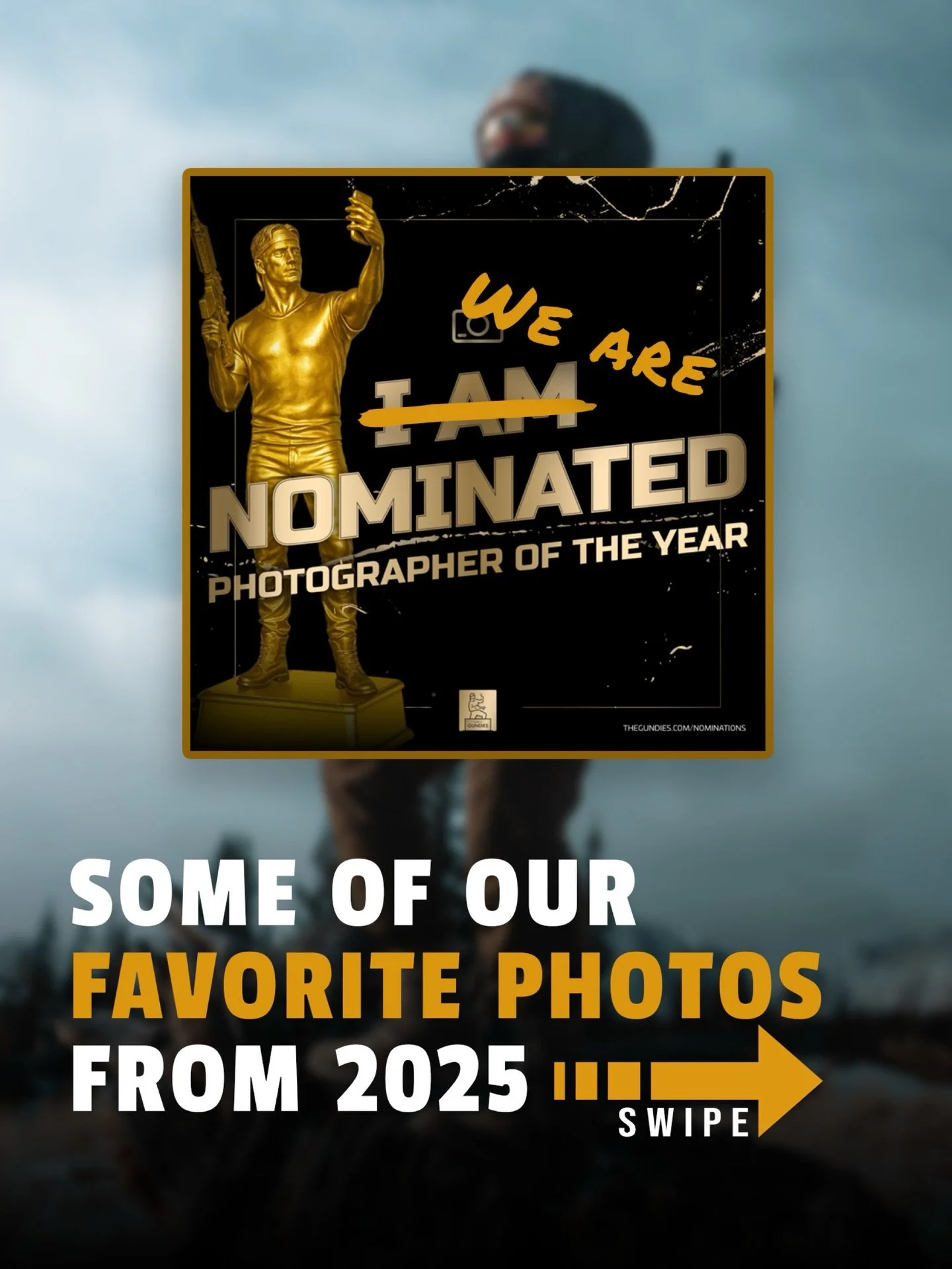 VOTING ENDS IN 1 WEEK - We are so excited to be one of the nominees for @gundieawards this year! Don&rsquo;t forget to vote daily and check out some of our favorite shots from 2025 🔥 Which one is your favorite?