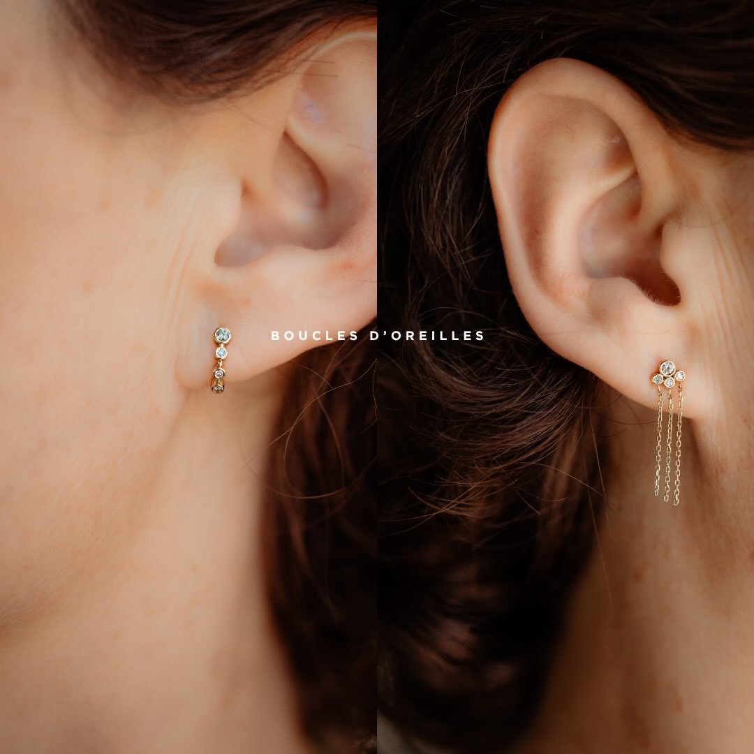 ~ BOUCLES D&rsquo;OREILLES ~

Tous les projets pr&eacute;sent&eacute;s ici sont des transformations : elles ont &eacute;t&eacute; r&eacute;alis&eacute;es en partie &agrave; partir de bijoux existants que mes clients souhaitaient r&eacute;utiliser. 

