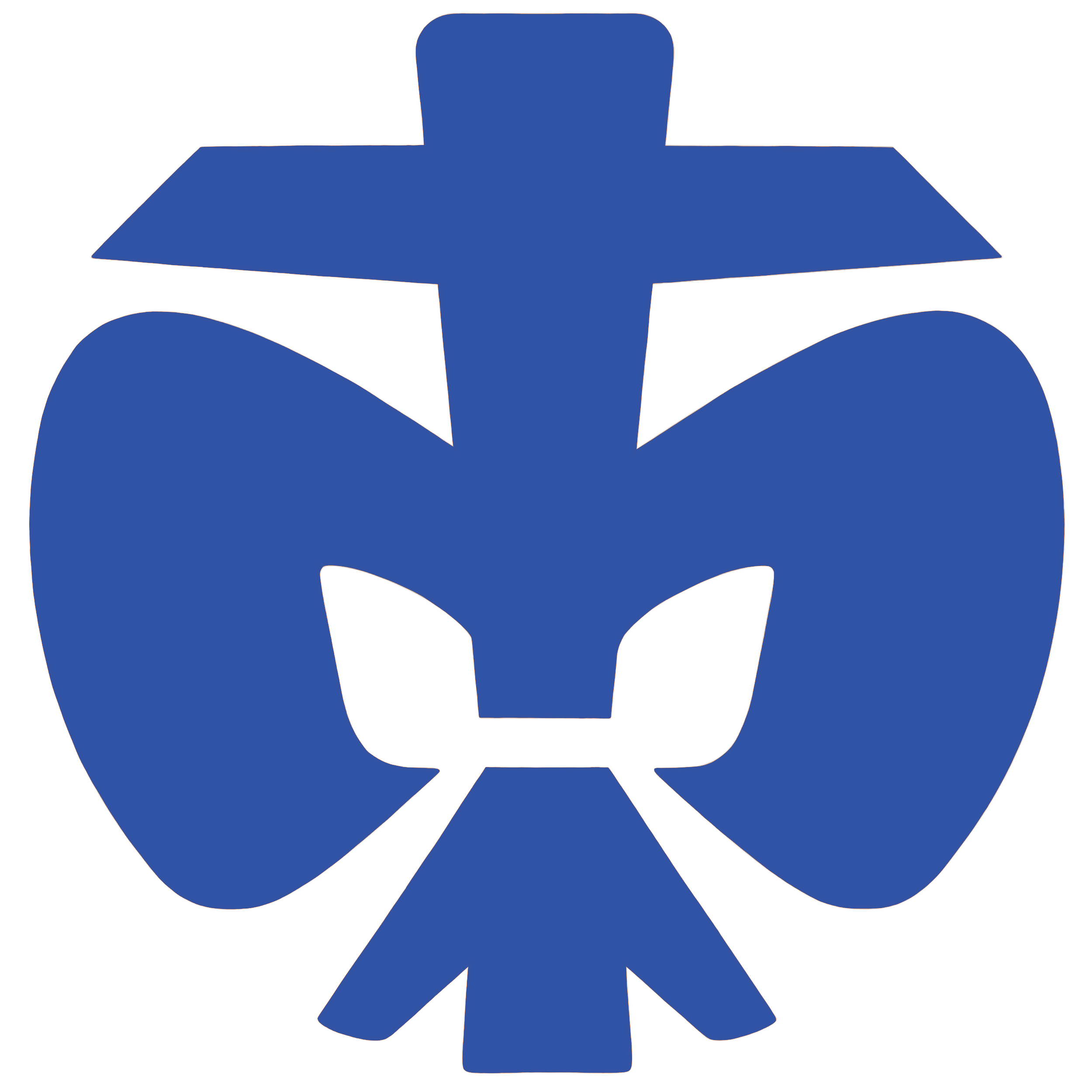 Das Logo der Polizei Berlin, ein blauer Eisbärkopf mit Polizeimütze.