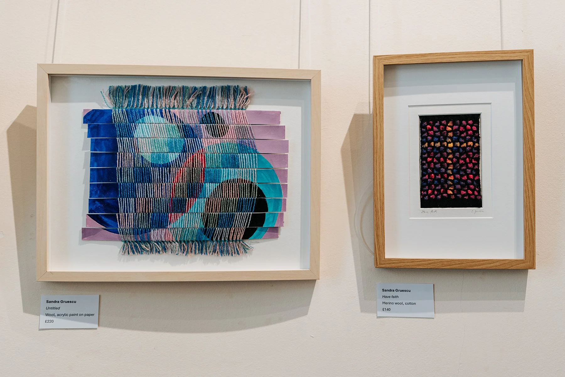 framed woven artwork