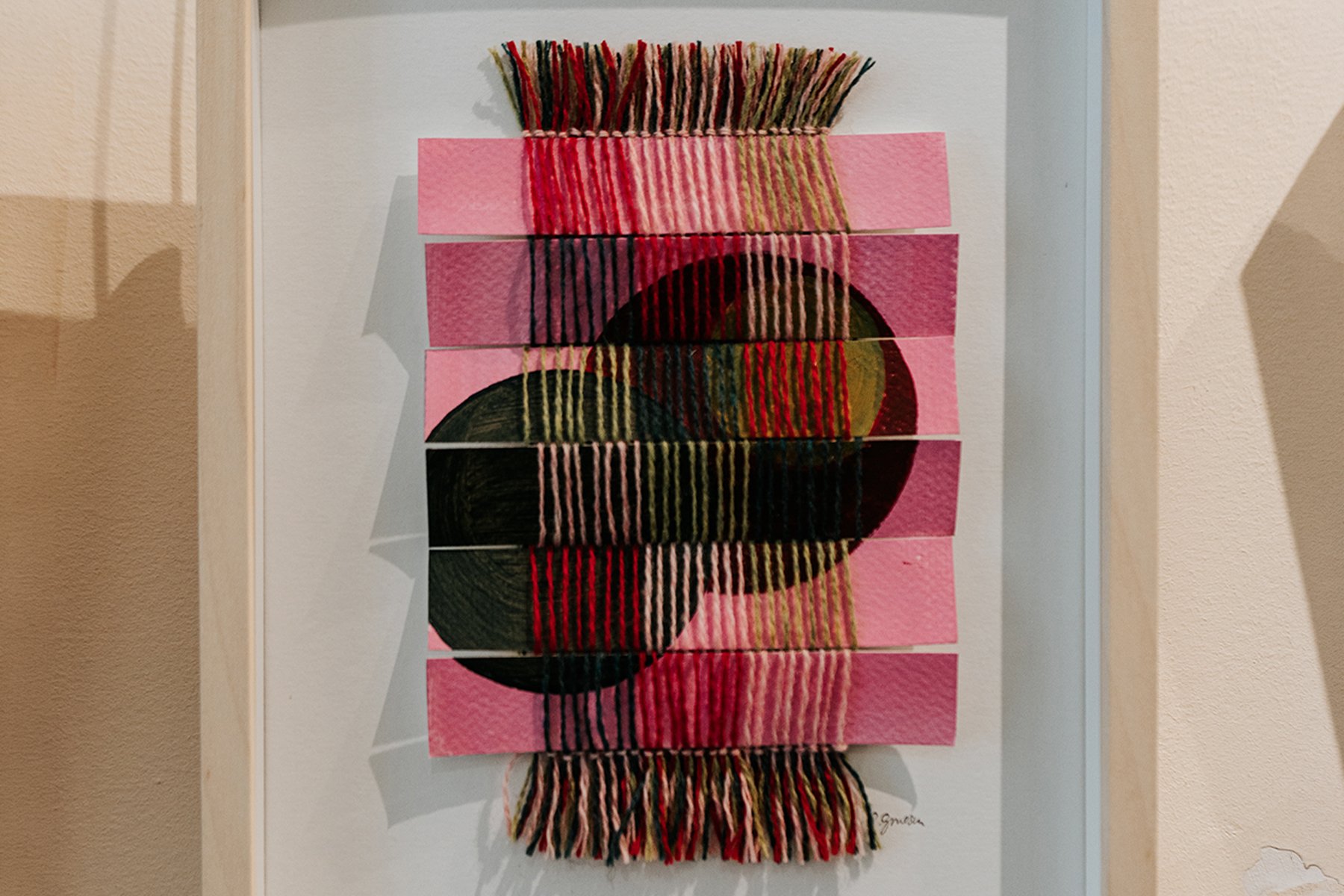framed woven artwork
