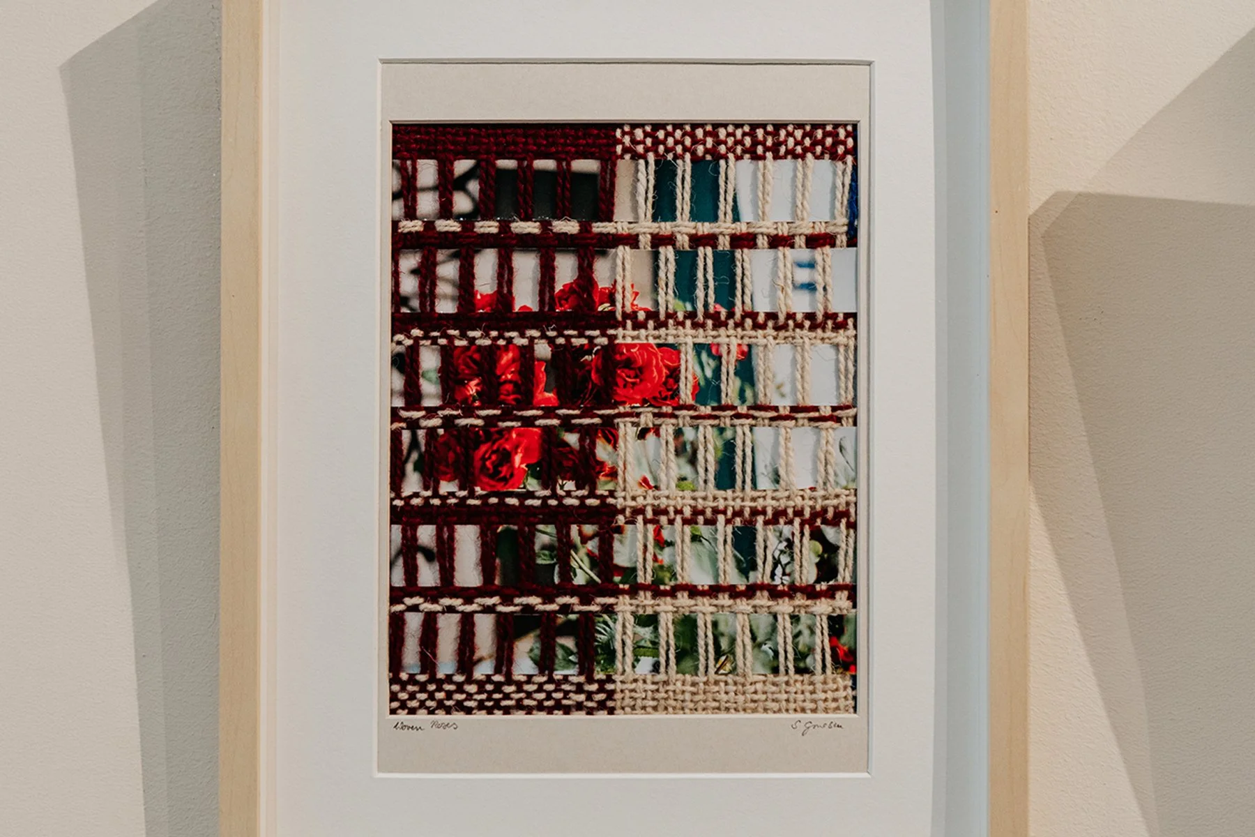 framed woven artwork