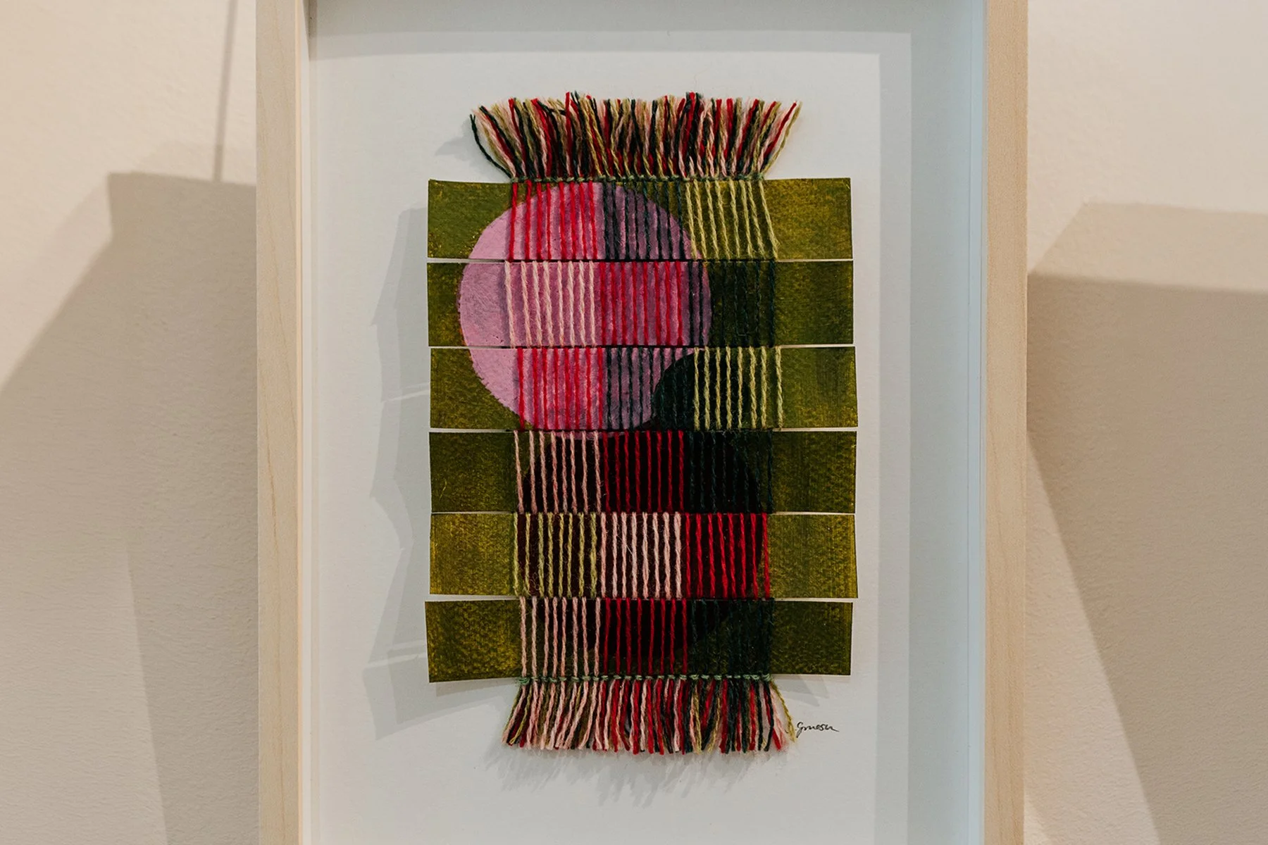 framed woven artwork