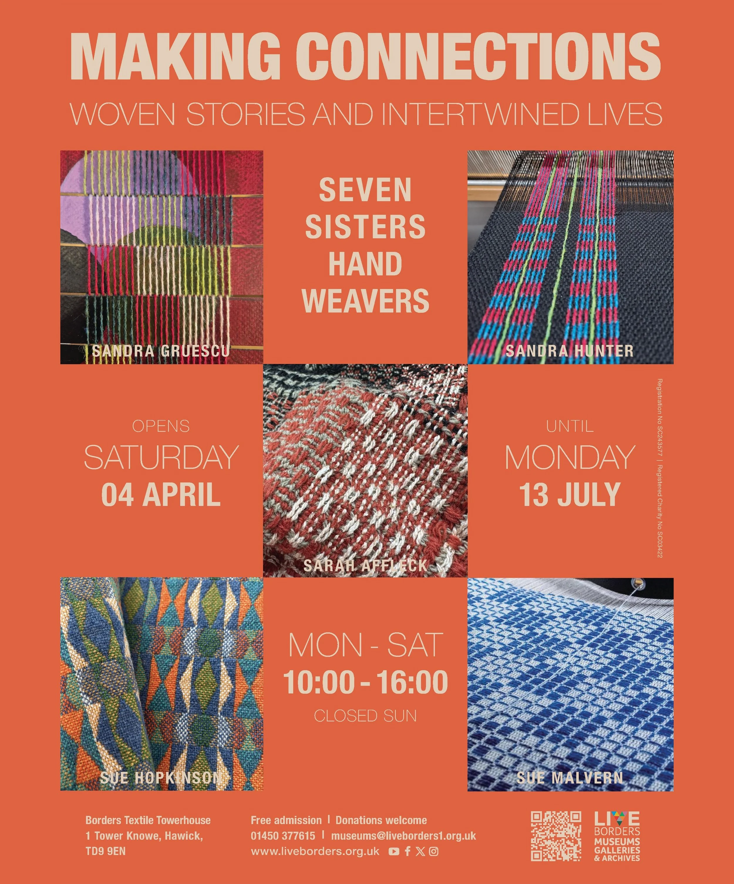 A poster for an exhibition called making connections