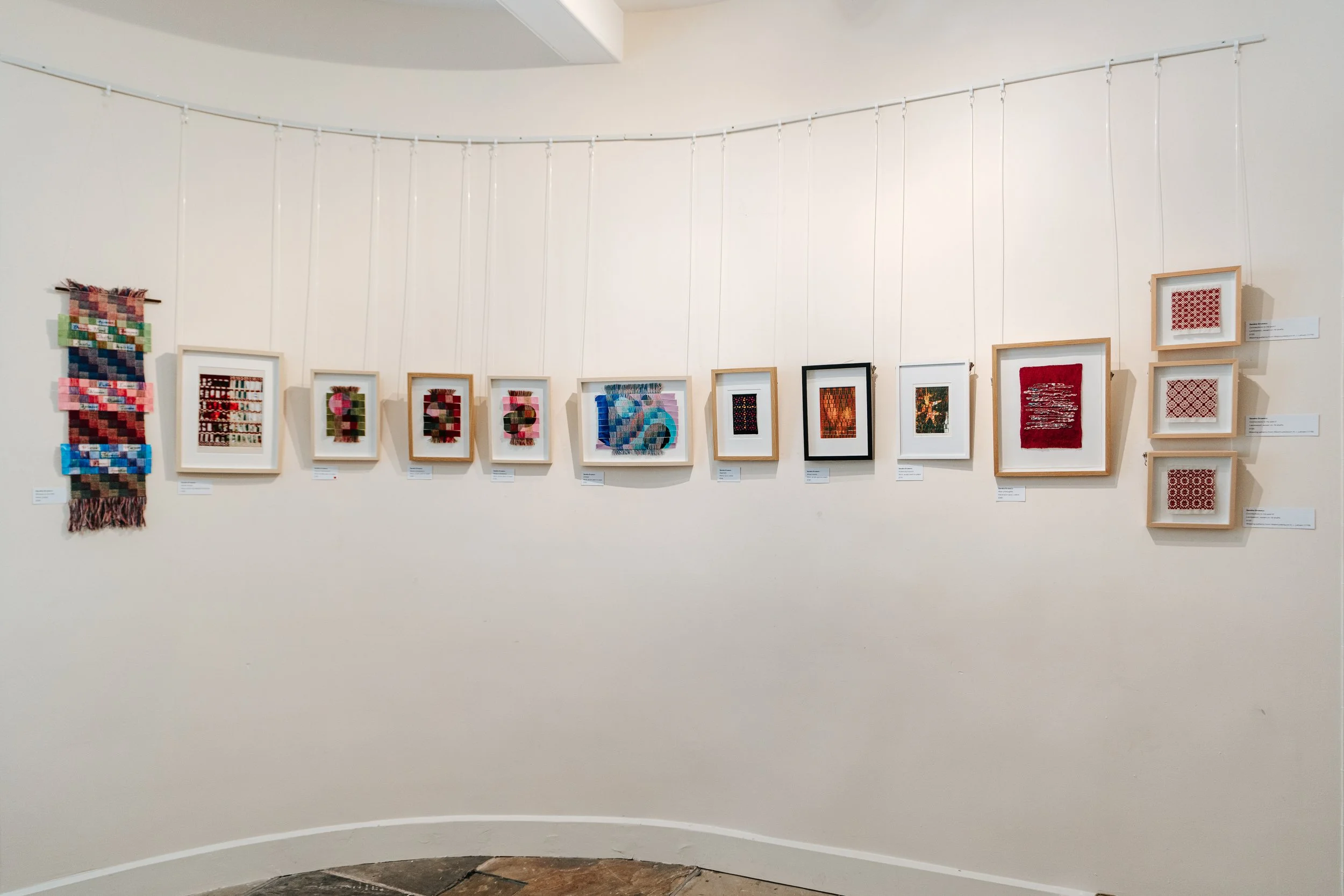 framed woven artwork