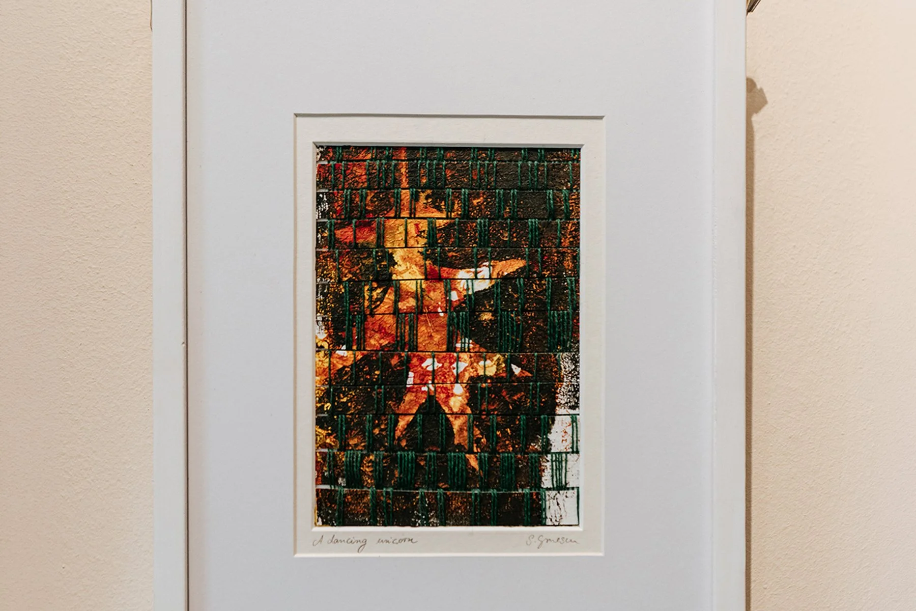 framed woven artwork
