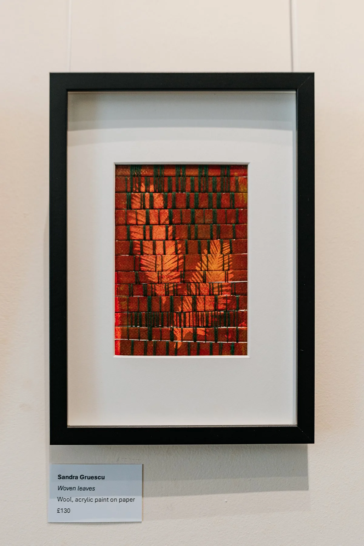 framed woven artwork