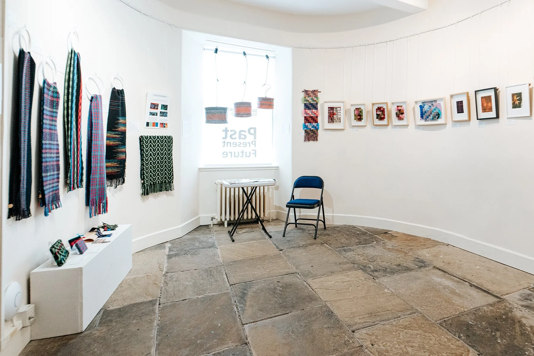 woven artwork on exhibition