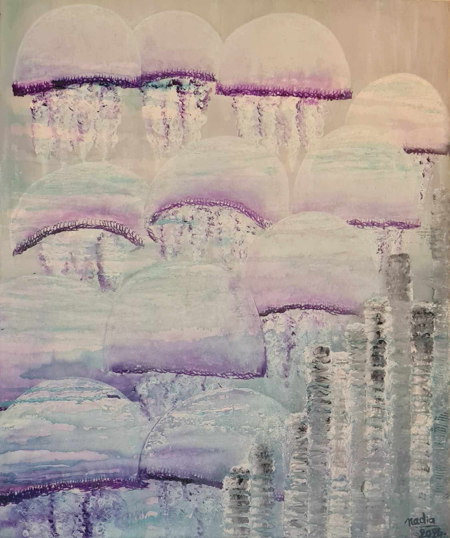 Collaboration avec l’artiste Nadia Hammami, elle peint, j’écris