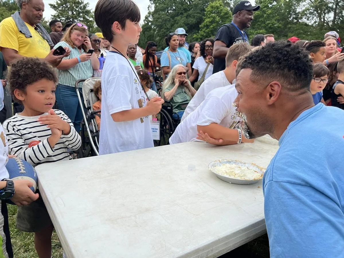 Big thanks to everyone who made Porches &amp; Pies such a great success! There&rsquo;s proof I take pie &mdash; and community events &mdash; very seriously 🥧😅

Love being a part of this neighborhood tradition! Final pic = full pie commitment.

#Rep