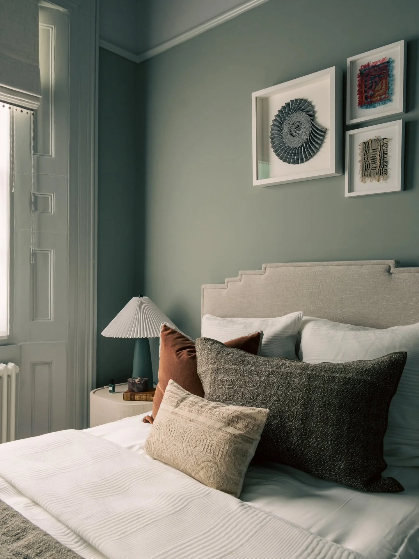 The Guest Bedroom 

Our client&rsquo;s brief for this space was all about creating a calm, welcoming escape for anyone staying over.

We chose a palette of mossy greens, warmed with accents of rust and subtle touches of butter yellow. From there, it 