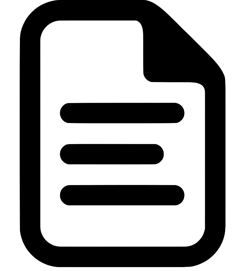 Icon of a document with text lines