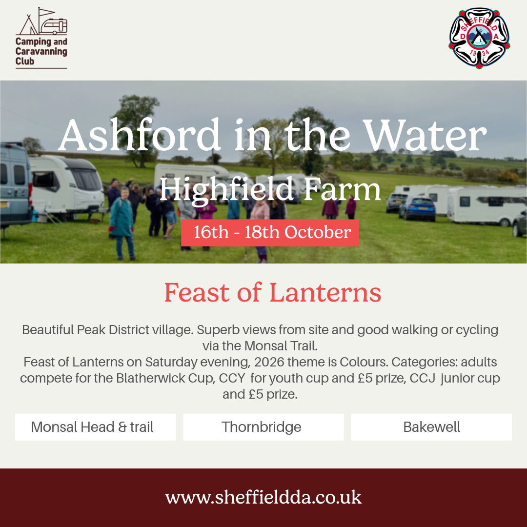 Ashford in the Water, Sheffield DA meet 16th - 18th October