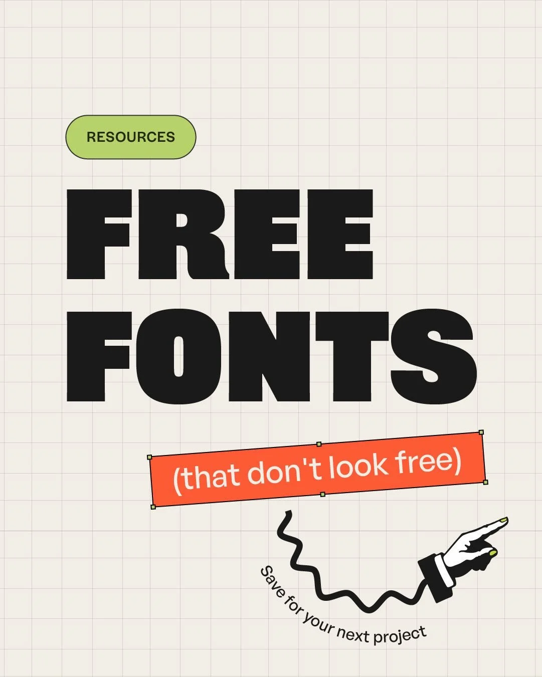 Five free fonts worth knowing, and what makes each one interesting...

VG5000 - modelled on a 1980s French computer&rsquo;s pixel display.
Tanker - bold and chunky, caps and lowercase give you two totally different looks.
Basteleur - inspired by taro