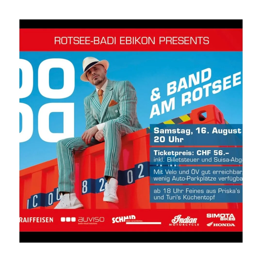 @dodo_music live in der @rotsee_badi_ebikon // Samstag 16.08.2025