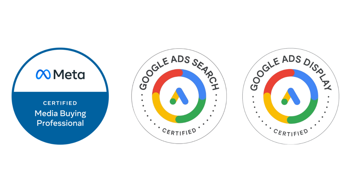 paid ads certification from Meta and Google