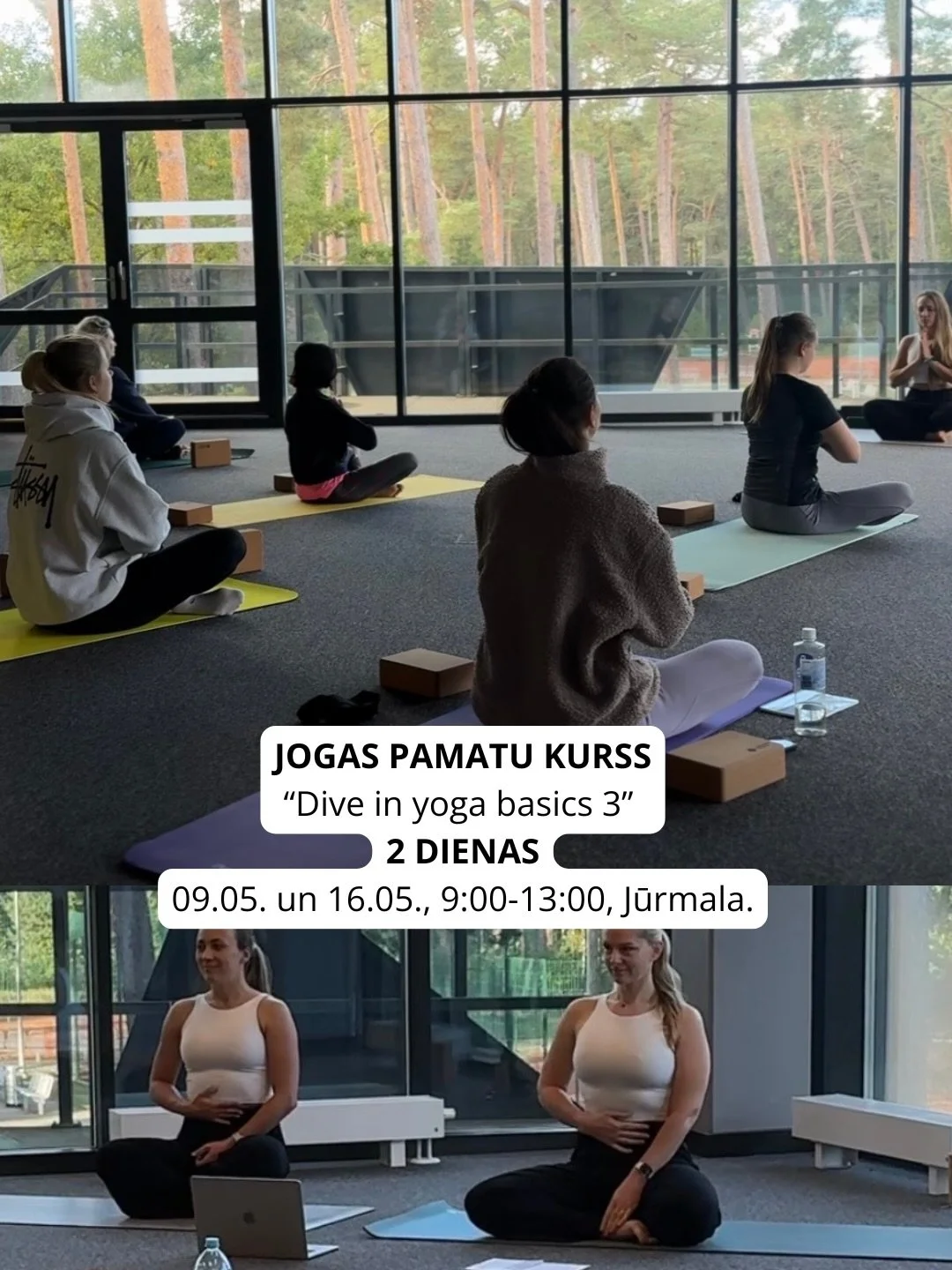 Jogas pamatu kurss jau maijā!

&Scaron;ī kursa ietvaros uzzināsi un apgūsi:
- pareizu pozu izpildi, to ieguvumus un kontrindikācijas;
- tie&scaron;i Tev pielāgotus atvieglojumus un jogas pozu modifikācijas;
- jogas astoņpakāpju ceļu;
- elpo&scaron;an