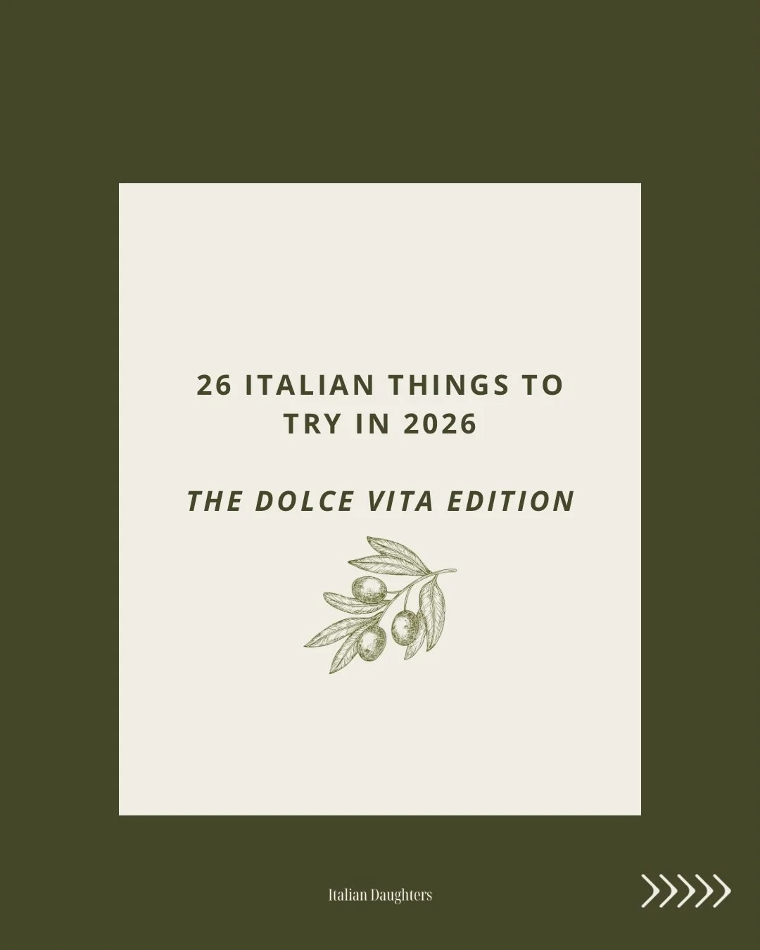 A little more dolce.
A little more life.

Which number are you starting with? 🤍
Happy New Year