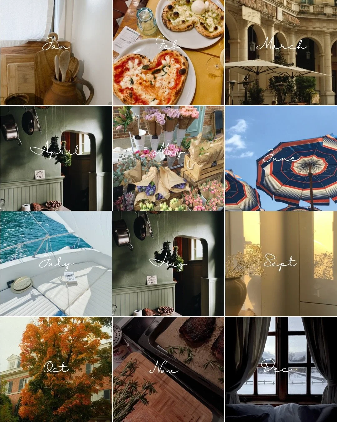 A year of living beautifully 🤍Like &amp; comment CALENDAR and I&rsquo;ll send you the free file!

I thought it would be fun to create a free downloadable Italian Daughters 2026 at-a-glance calendar! Also, Insta only let me post 12 photos so December