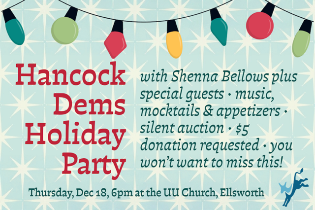 HANCOCK DEMOCRATS HOLIDAY MOCKTAIL PARTY