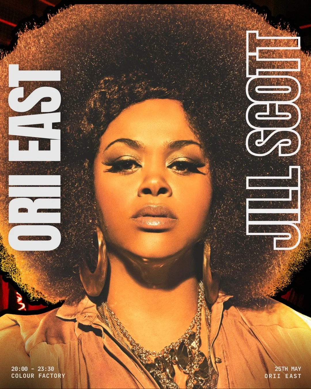 we channelling the icon @missjillscott tonight 
at 🅾🆁🅸🅸 🅴🅰🆂🆃 @colourfactorylondon 

reinterpreted renditions of ⒿⒾⓁⓁ ⓈⒸⓄⓉⓉ&lsquo;s discography fused with an open jam session 
𝘧𝘦𝘢𝘵𝘶𝘳𝘪𝘯𝘨 𝙔𝙊𝙐

𝗳𝘂𝗹𝗹 𝗽𝗮𝗿𝘁𝗶𝗰𝗶𝗽𝗮𝘁𝗶𝗼𝗻 𝗲𝗻