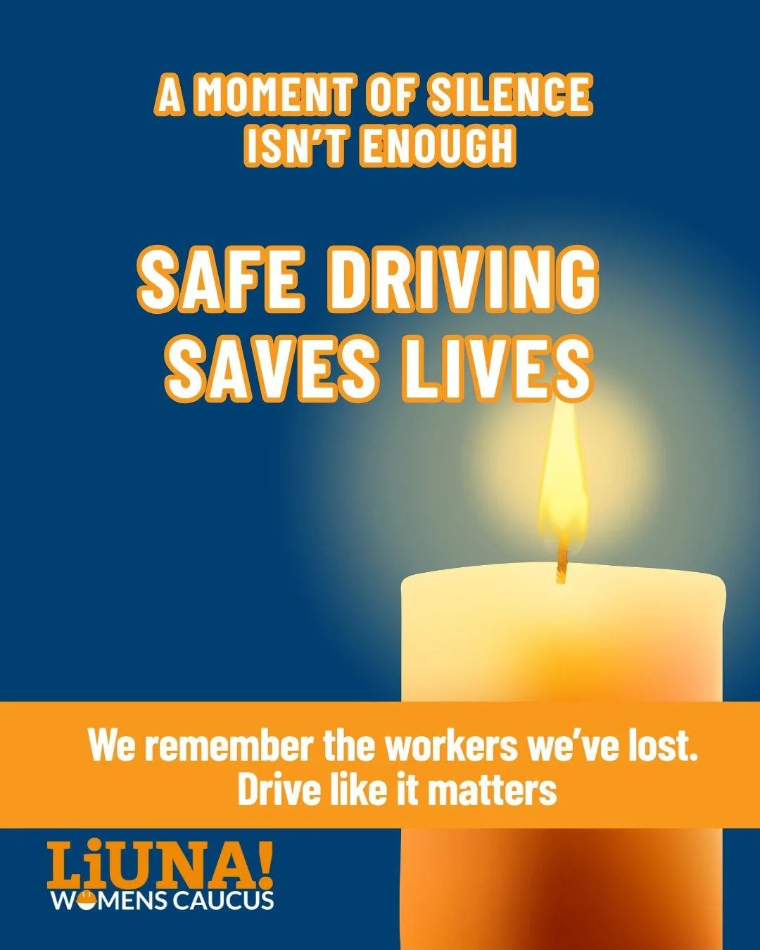 Join us today as LIUNA sisters and brothers stand in a moment of silence as a tribute to the people who have lost their lives in work zone incidents. 

Let today be a reminder to respect the work zone and drive safely to prevent further tragedies bec