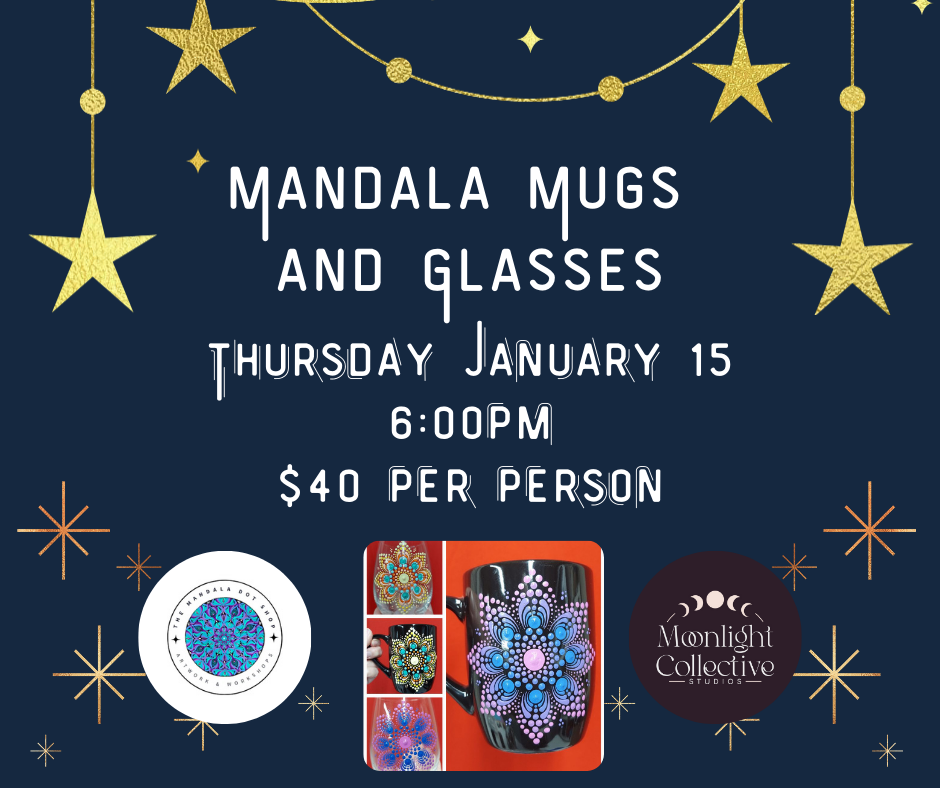Mandala Mugs and Wine Glasses