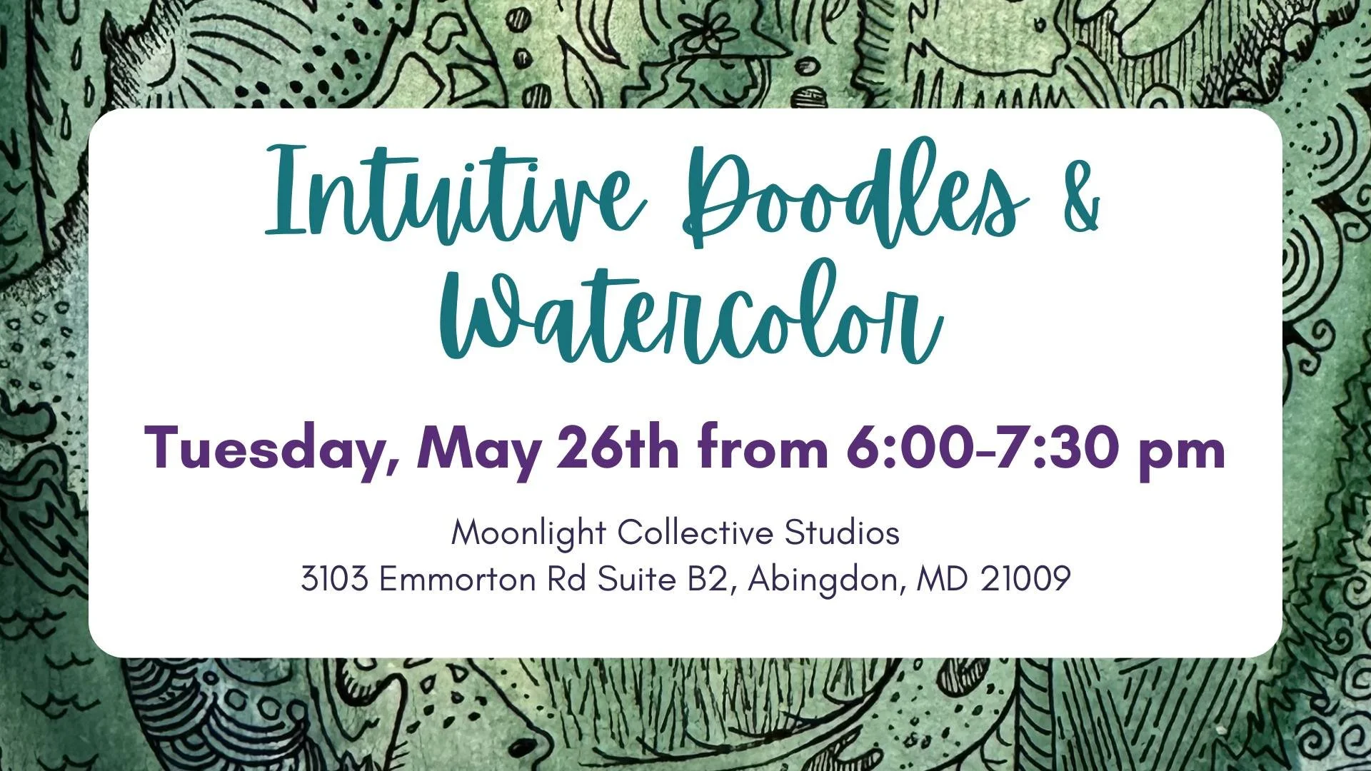 Intuitive Doodles and Watercolor