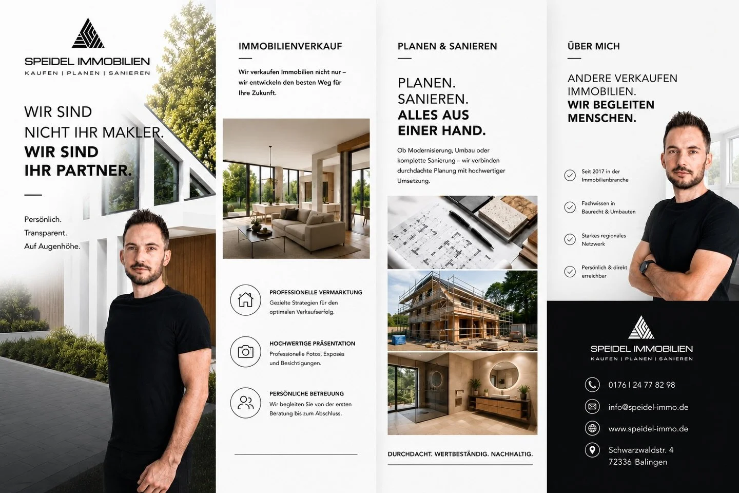Andere zeigen nur T&uuml;ren.
Wir &ouml;ffnen M&ouml;glichkeiten. 😉🏡&ldquo;

Ob Verkauf, Planung oder Sanierung &mdash; bei uns gibt&rsquo;s keine Standard-Maklerspr&uuml;che, sondern echte L&ouml;sungen aus einer Hand.

📍 Pers&ouml;nlich. Direkt.
