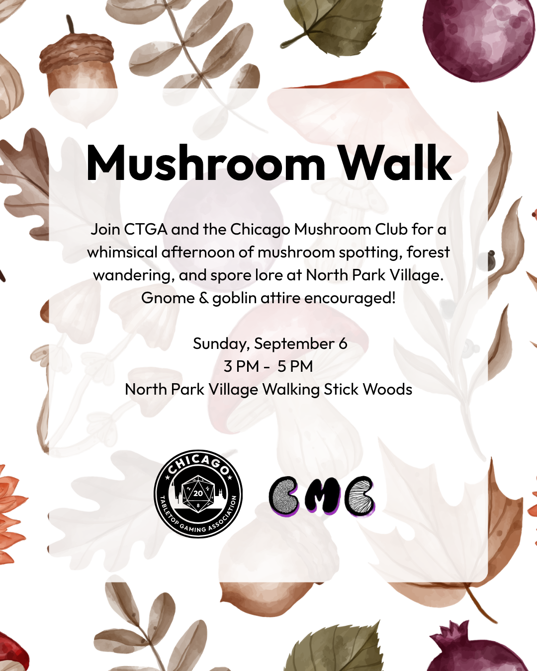 Spore Lore: CTGA's First Ever Mushroom Walk