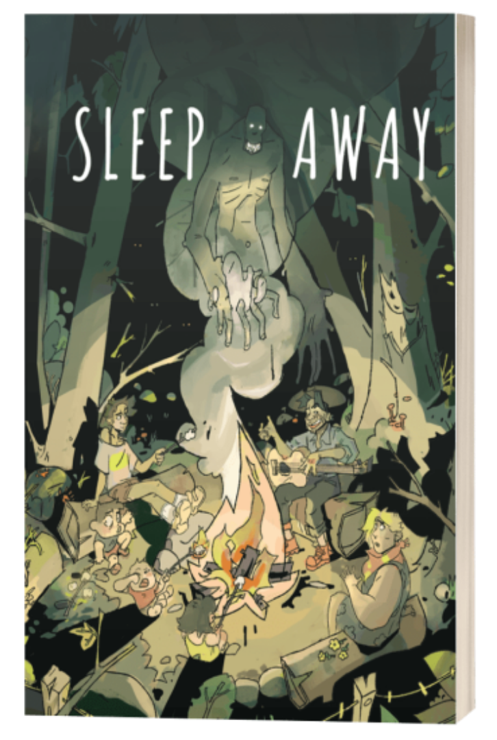 The cover of the TTRPG book, "Sleep Away".
