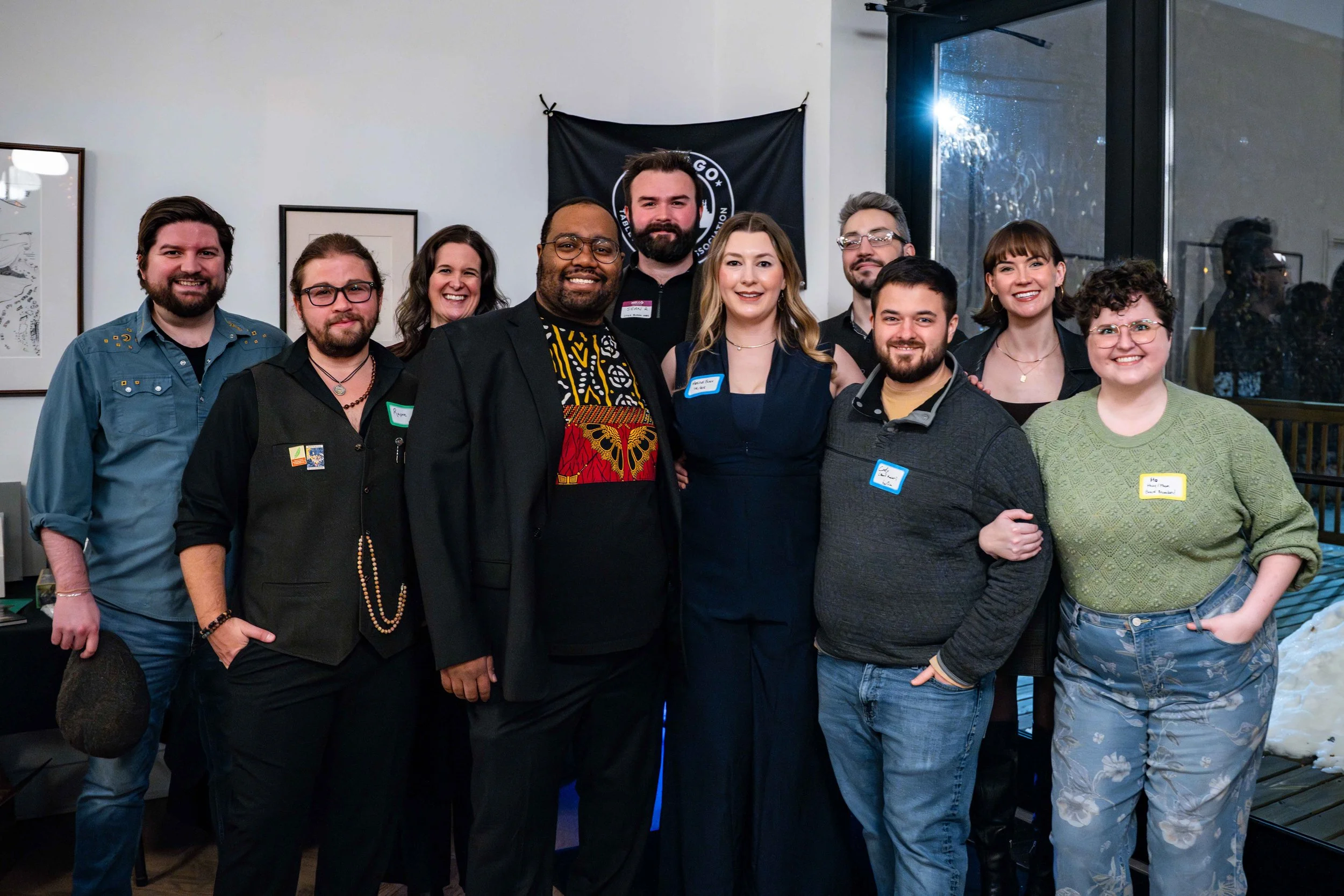 A group photo of the board members of the CTGA at the Next Level Night fundraiser.
