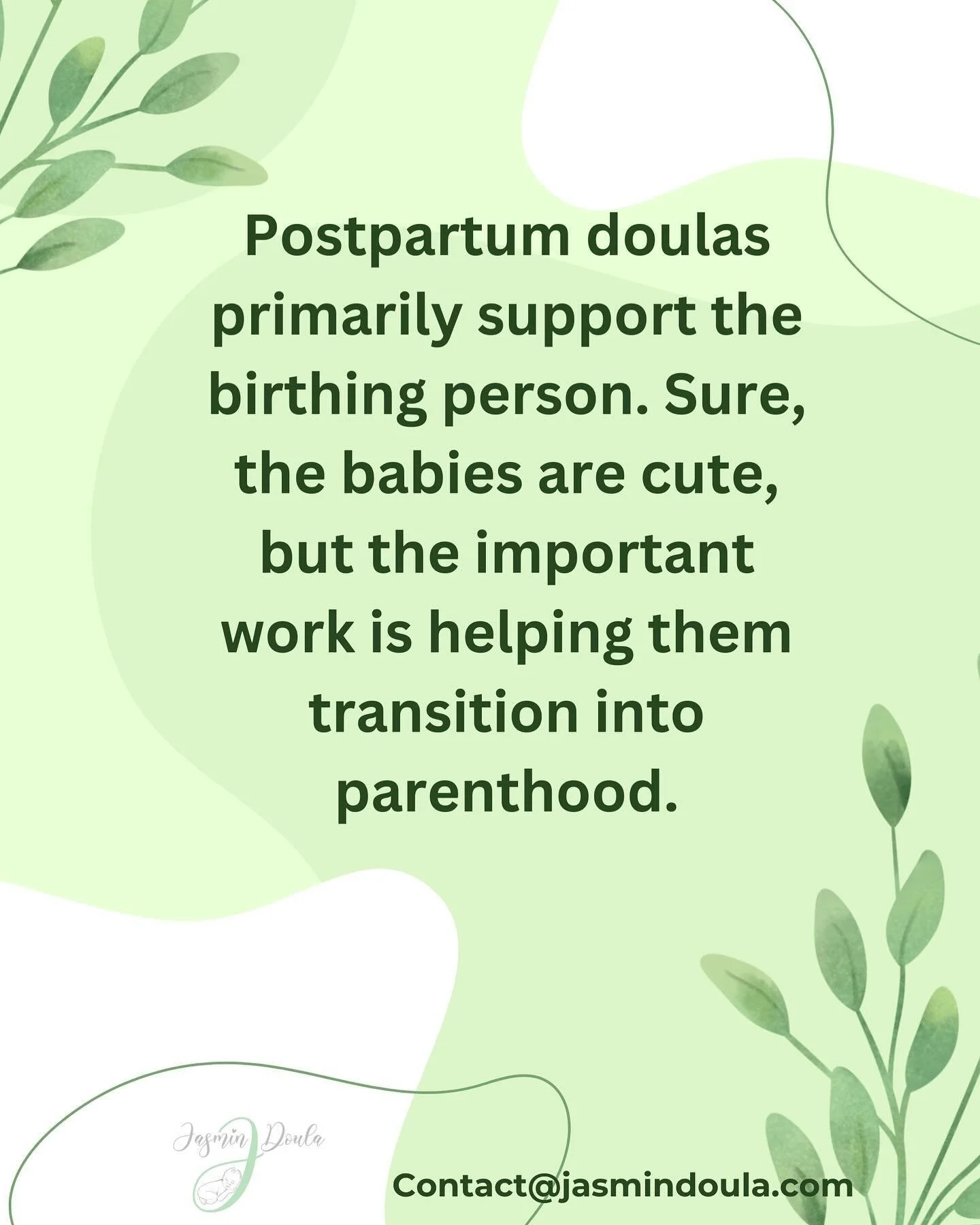 A postpartum doula&rsquo;s primary responsibility is to offer support. For every family, that can mean something different. It could be preparing wholesome meals as the caregivers cuddle their infants, providing informative support, or taking care of
