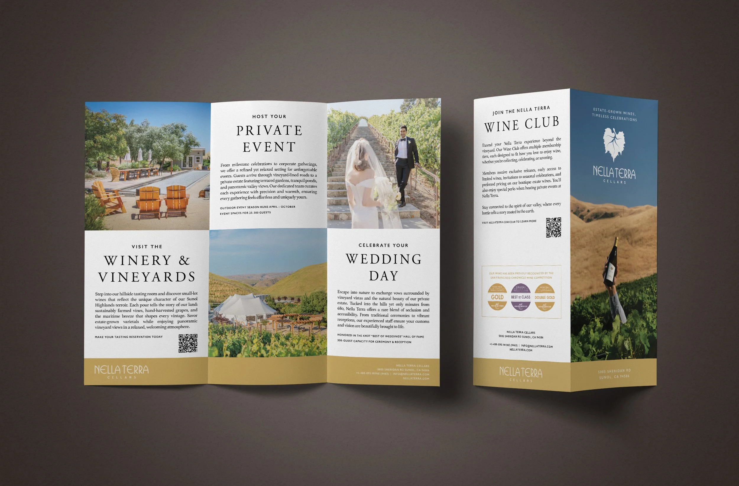 Nella Terra Cellars – Trifold Brochure