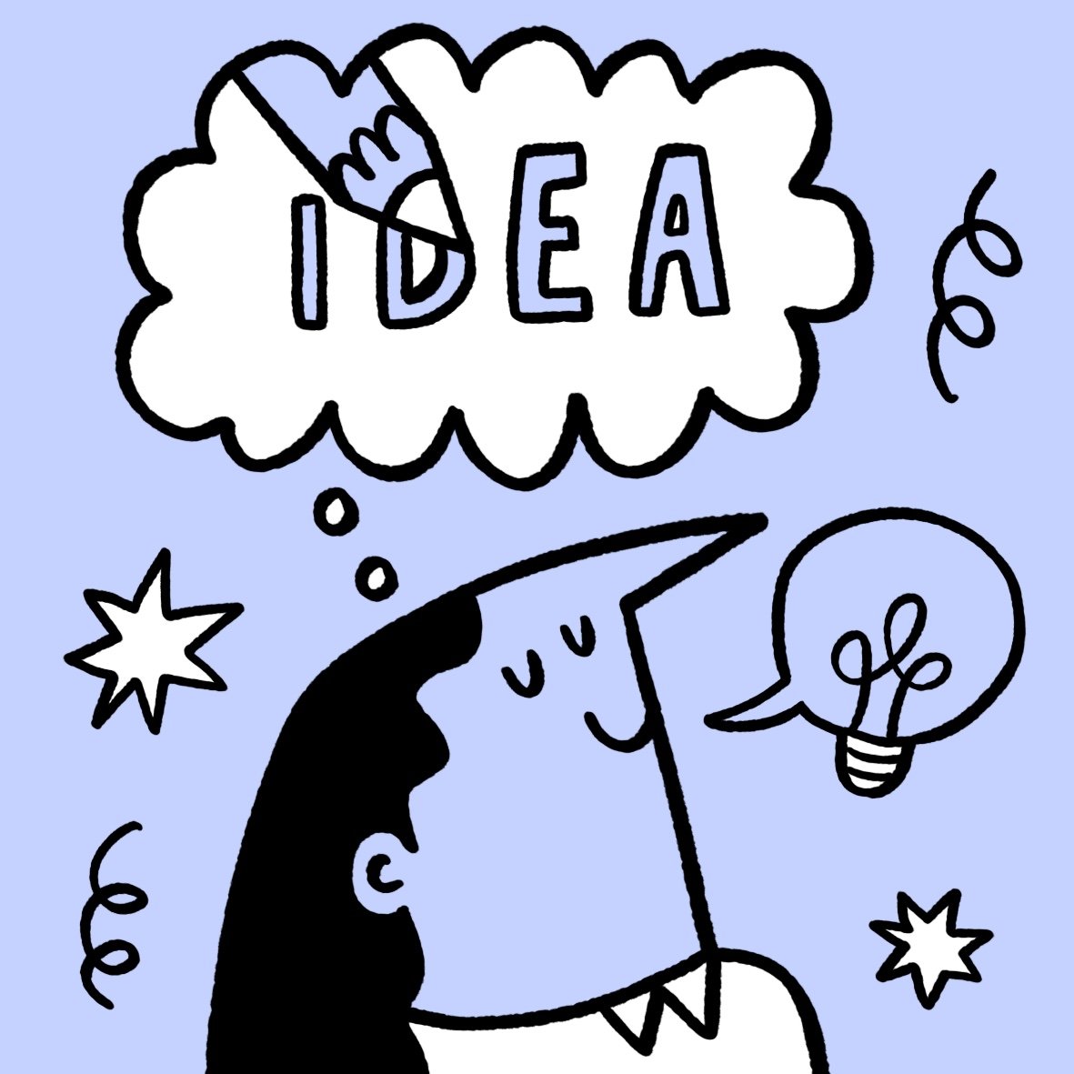 A cartoon pencil character holding large scissors, is tailoring some items, but cutting and measuring a t-shirt, representing tailoring the work to the client. 