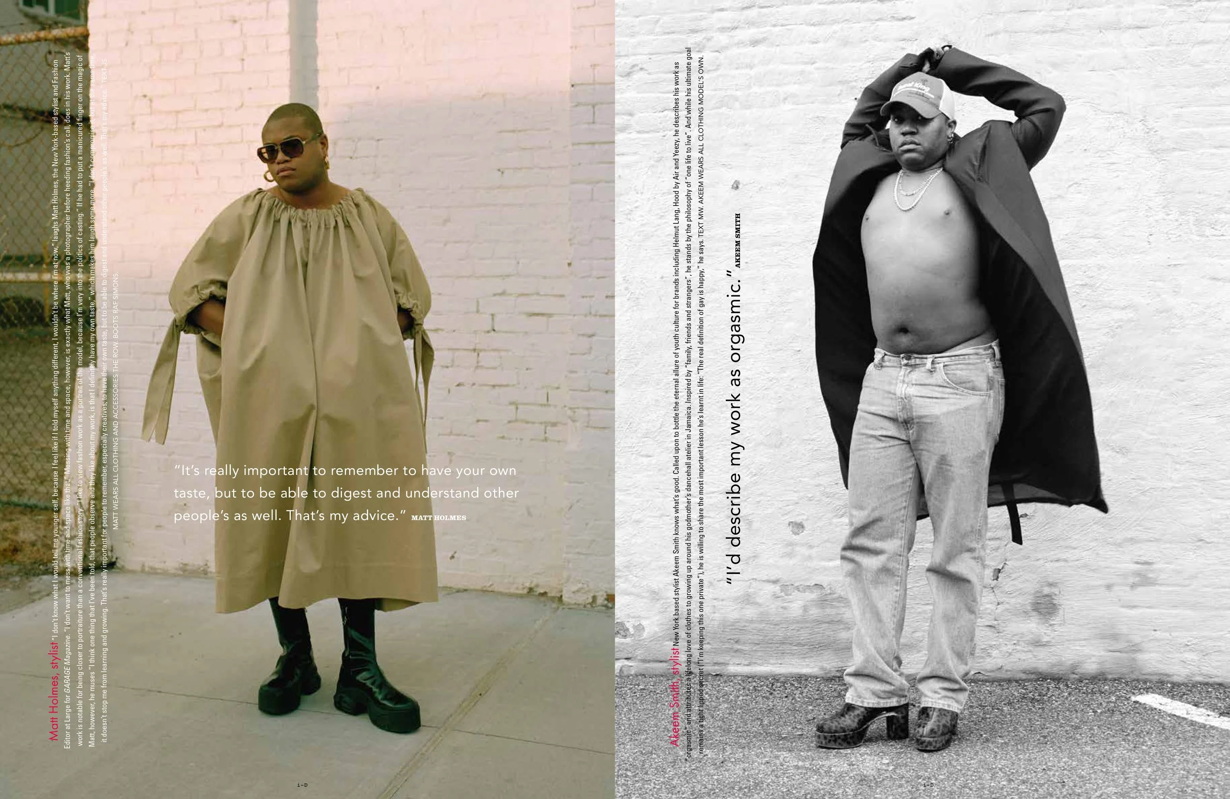 I-D MAGAZINE styled by YOHANA LEBASI